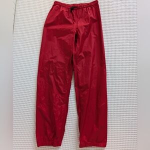 Patagonia Youth Kids size 14 Nylon Rain Red Pants Outdoors  Pull On Vintage